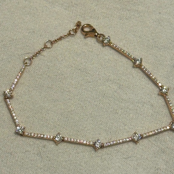 PANDORA BRACELET WITH SWAROVSKI CRYSTALS - Picture 1 of 6